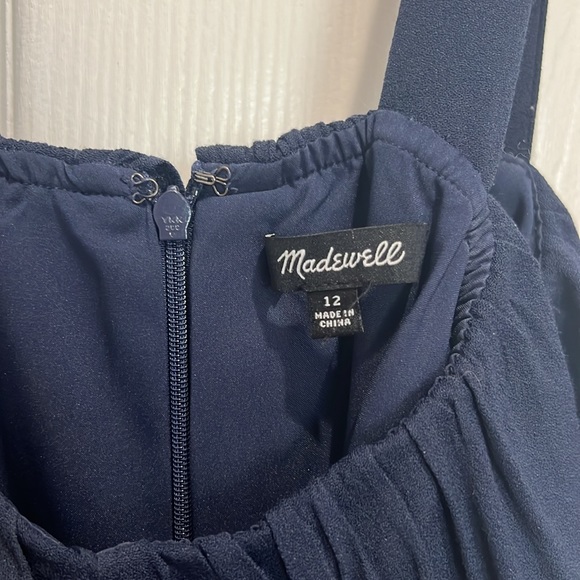 Madewell Apron Ruffle Dress Navy - Picture 5 of 5